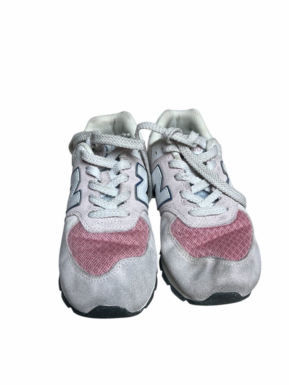 New Balance Lightweight Lace-Up Sneakers in Pink and Gray Size 4